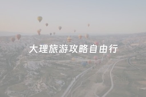 大理旅游攻略自由行（大理旅游攻略自由行路线推荐 四天）