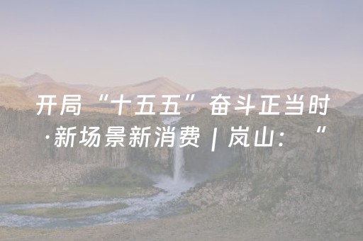 开局“十五五”奋斗正当时·新场景新消费｜岚山：“陆海空”接力 体验式旅游热度高