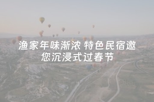 渔家年味渐浓 特色民宿邀您沉浸式过春节