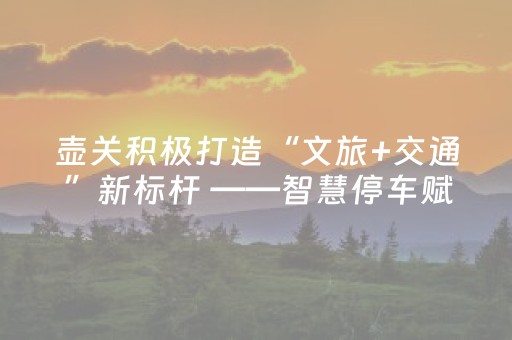 壶关积极打造“文旅+交通”新标杆 ——智慧停车赋能畅游太行