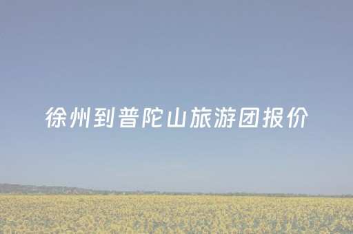徐州到普陀山旅游团报价（徐州到普陀山自驾游）