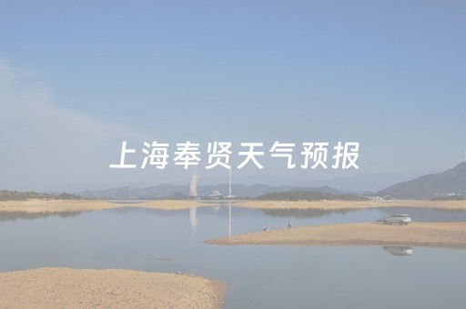 上海奉贤天气预报（上海奉贤天气预报30天准确 一个月）