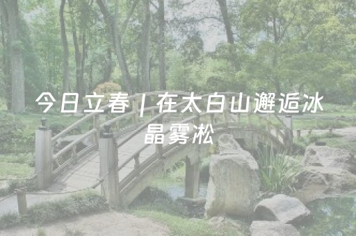 今日立春｜在太白山邂逅冰晶雾凇，守望云海翻腾