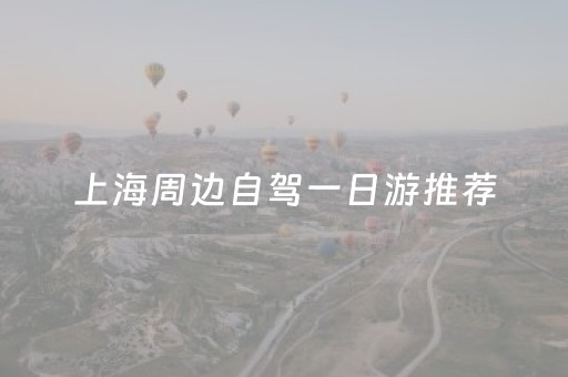 上海周边自驾一日游推荐（上海周边自驾一日游推荐表）