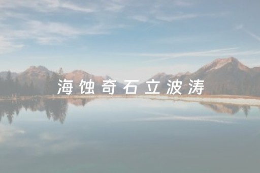 海 蚀 奇 石 立 波 涛