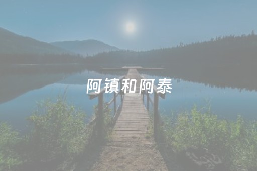 阿镇和阿泰，“牵手”！