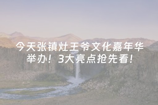 今天张镇灶王爷文化嘉年华举办！3大亮点抢先看！