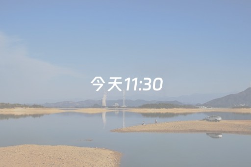 今天11:30，绝不能错过→