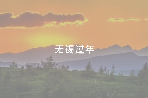 无锡过年，太好玩了！