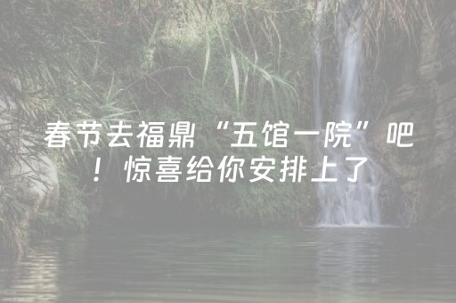 春节去福鼎“五馆一院”吧！惊喜给你安排上了