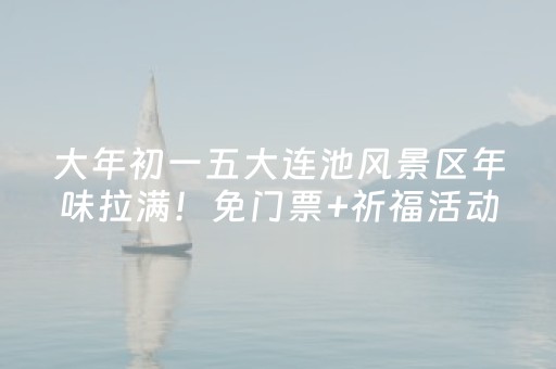 大年初一五大连池风景区年味拉满！免门票+祈福活动，新春超级有料，热闹直接翻倍~