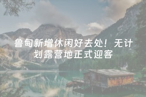 鲁甸新增休闲好去处！无计划露营地正式迎客，森林里的一站式度假营地来了
