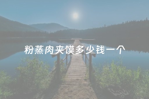粉蒸肉夹馍多少钱一个（粉蒸肉夹馍配料）