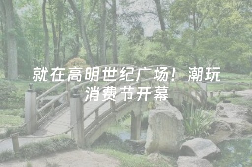 就在高明世纪广场！潮玩消费节开幕，超多玩法等你来