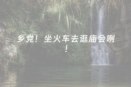 乡党！坐火车去逛庙会咧！