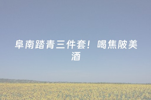 阜南踏青三件套！喝焦陂美酒，品曹集蚬子，赏中岗花海，这个周末就出发！