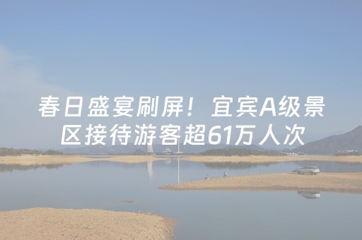 春日盛宴刷屏！宜宾A级景区接待游客超61万人次