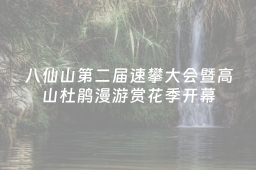 八仙山第二届速攀大会暨高山杜鹃漫游赏花季开幕