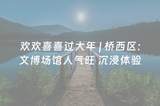 欢欢喜喜过大年 | 桥西区：文博场馆人气旺 沉浸体验“活”历史