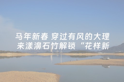 马年新春 穿过有风的大理 来漾濞石竹解锁“花样新年”！
