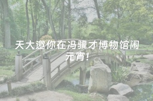 天大邀你在冯骥才博物馆闹元宵！