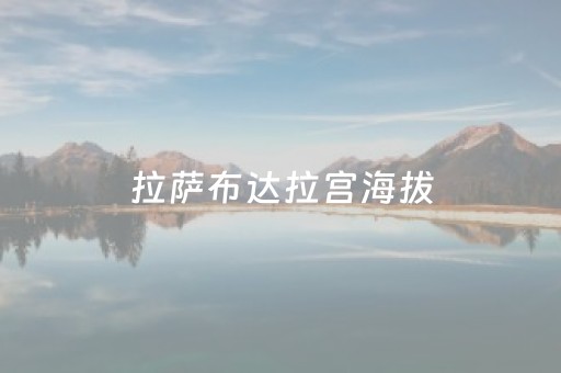 拉萨布达拉宫海拔（拉萨布达拉宫海拔有多高 会有高原反应吗）