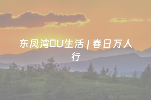东凤湾・U生活 | 春日万人行，燃动东凤湾