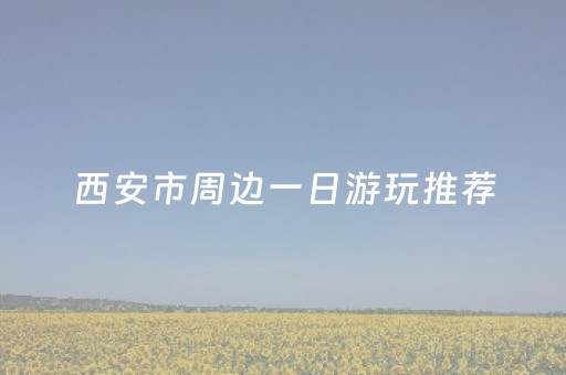 西安市周边一日游玩推荐（西安周边一日游好去处）