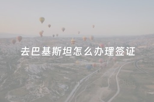 去巴基斯坦怎么办理签证（去巴基斯坦旅游大概需要多少费用）