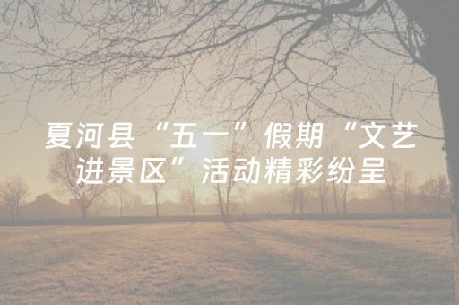夏河县“五一”假期“文艺进景区”活动精彩纷呈