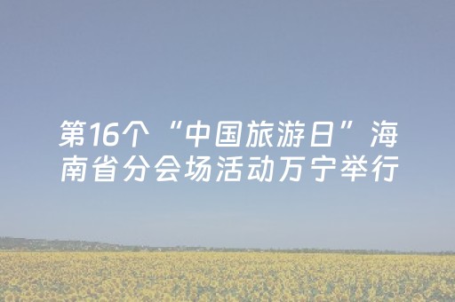 第16个“中国旅游日”海南省分会场活动万宁举行