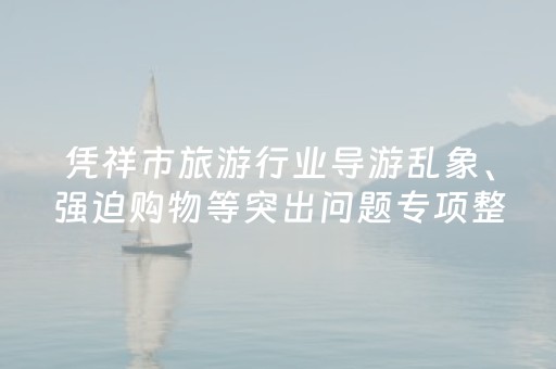 凭祥市旅游行业导游乱象、强迫购物等突出问题专项整治线索征集公告