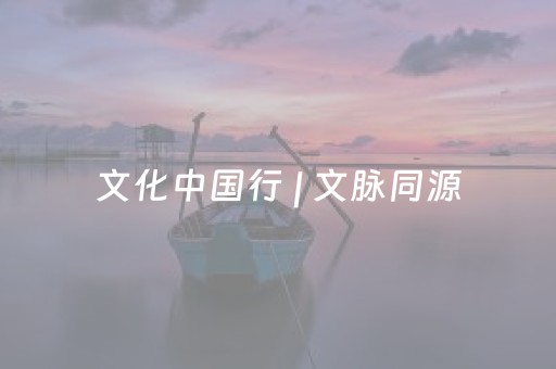 文化中国行 | 文脉同源，同心致远