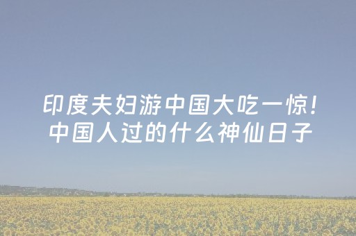 印度夫妇游中国大吃一惊！中国人过的什么神仙日子，竟家家有空调