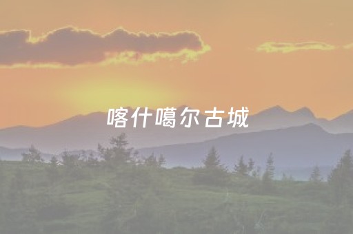 喀什噶尔古城（喀什噶尔古城导游词）