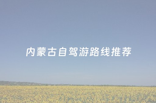 内蒙古自驾游路线推荐（内蒙古自驾游路线推荐一下）